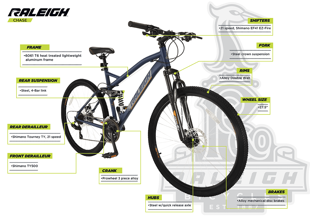Chase - Dual Suspension Mountain Bike (27.5") - infographic 