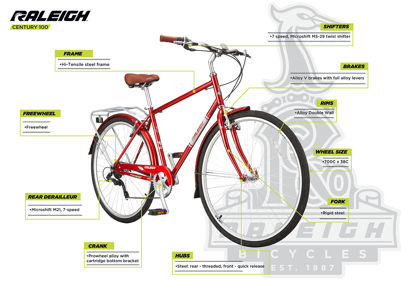 Century - 100 City Bike, 700C - infographic 