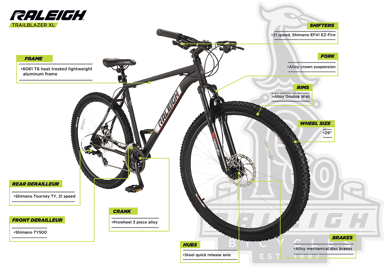 Trailblazer XL - Hardtail Mountain Bike (29") - infographic 