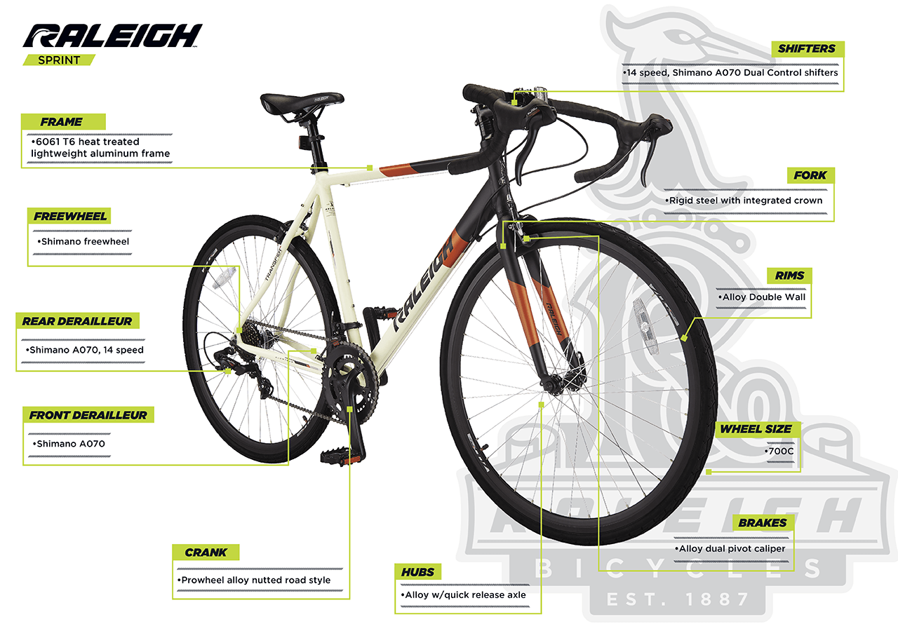 Sprint Road Bike 700C Raleigh Bikes