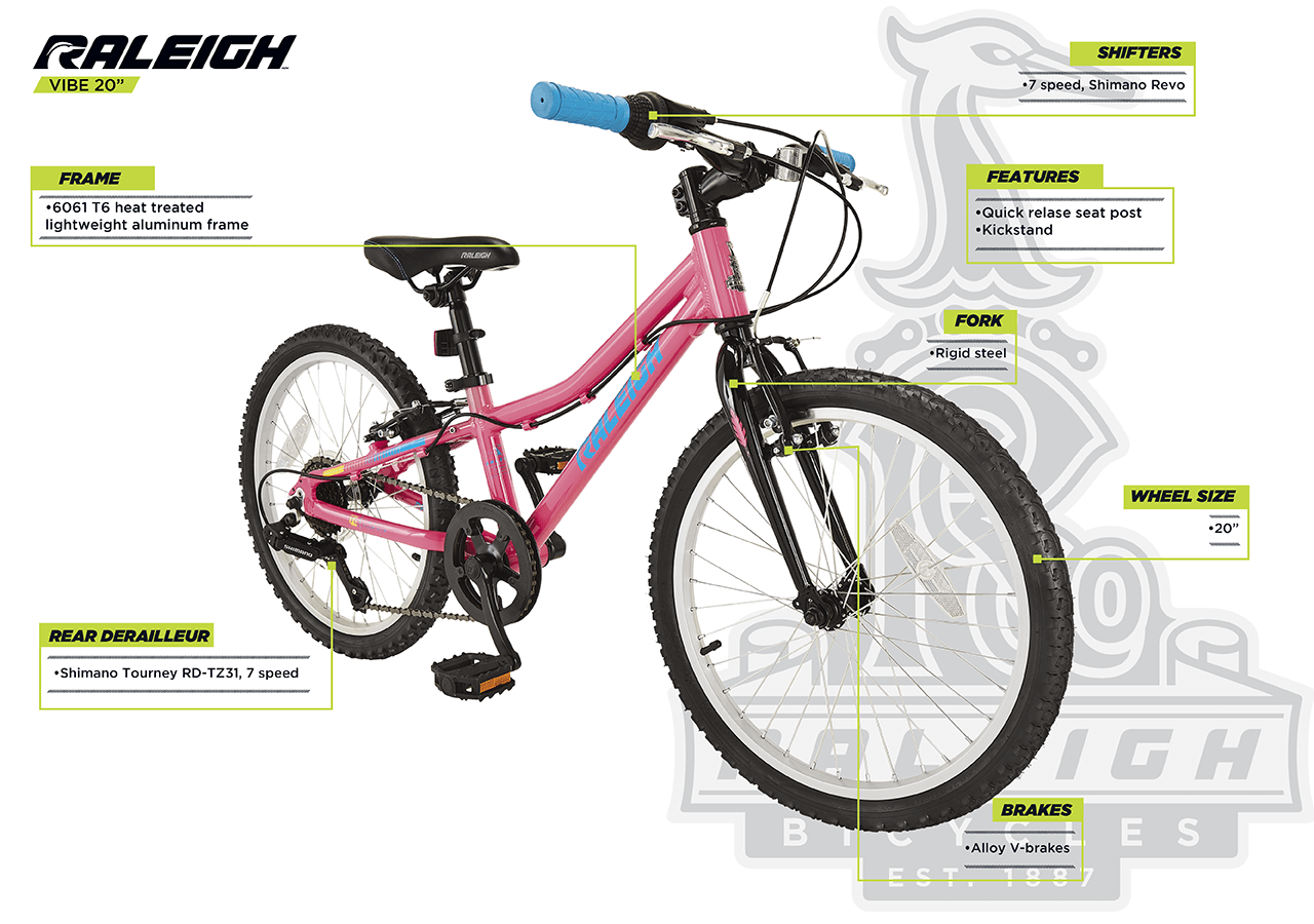 Vibe Youth Bike 20 Pink Raleigh Bikes