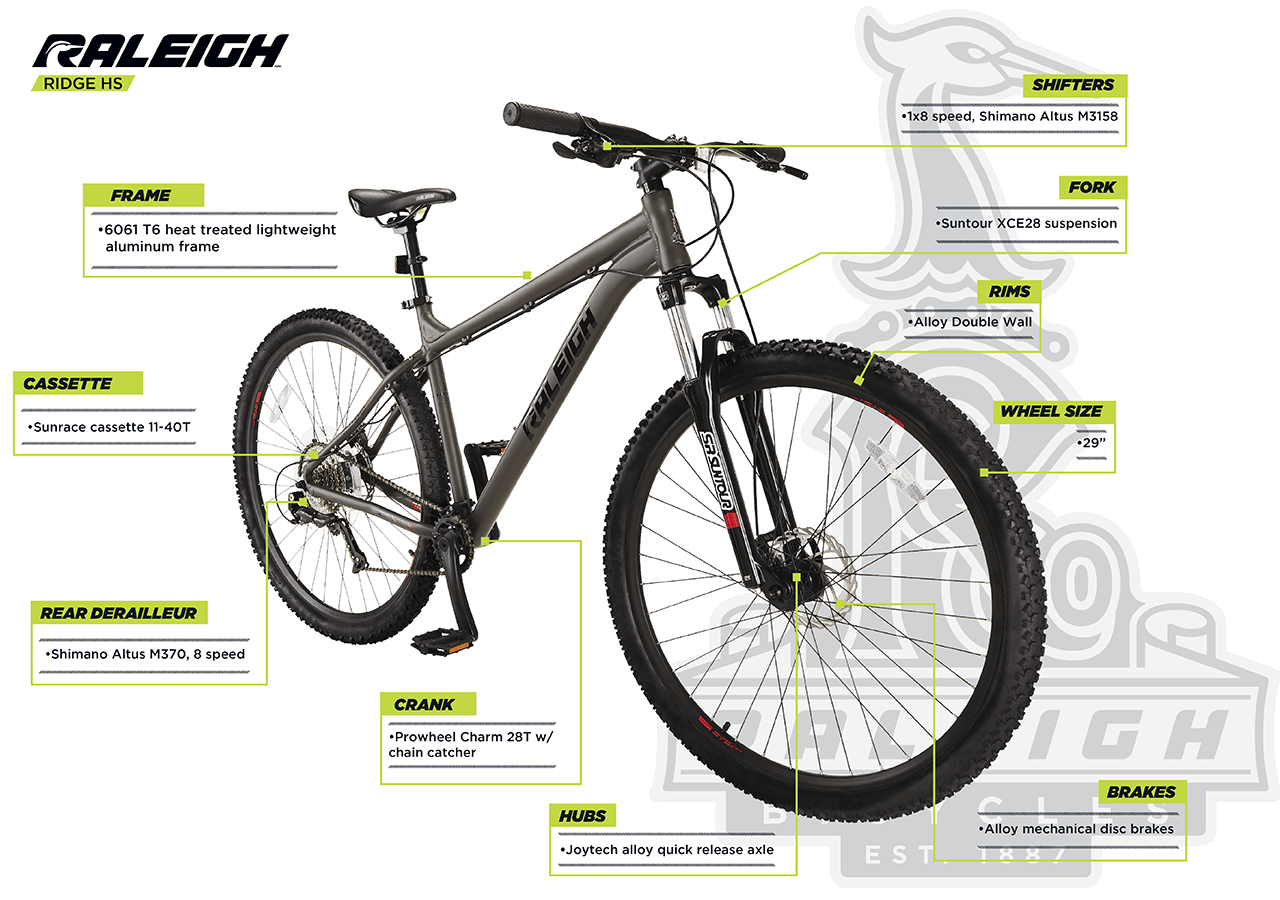 Ridge HS Hardtail Mountain Bike 29