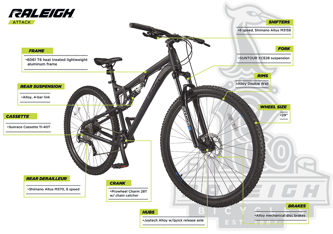 Attack Dual Suspension Mountain Bike 29 Raleigh Bikes