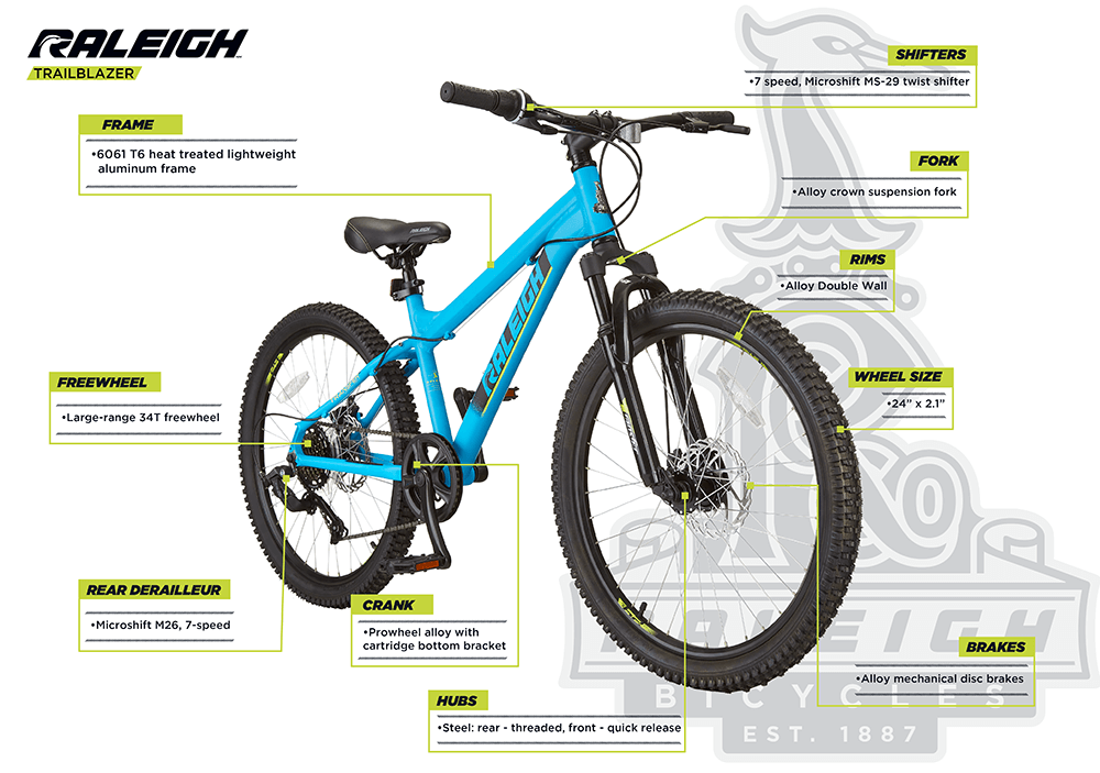 Raleigh 24 mountain bike sale